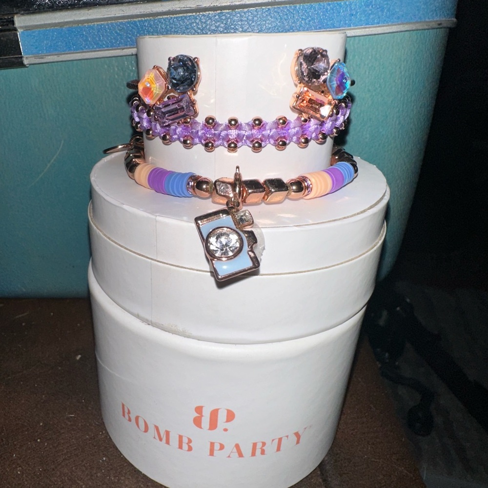 Bomb Party Multicolor Charm Bracelet Set